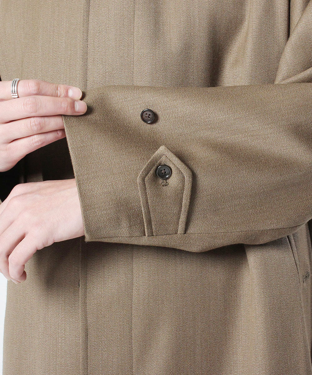 Single Raglan Coat ⅵ Covert Cloth
